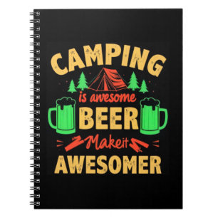 Camping ist großartiges Bier Mach es noch großarti Notizblock