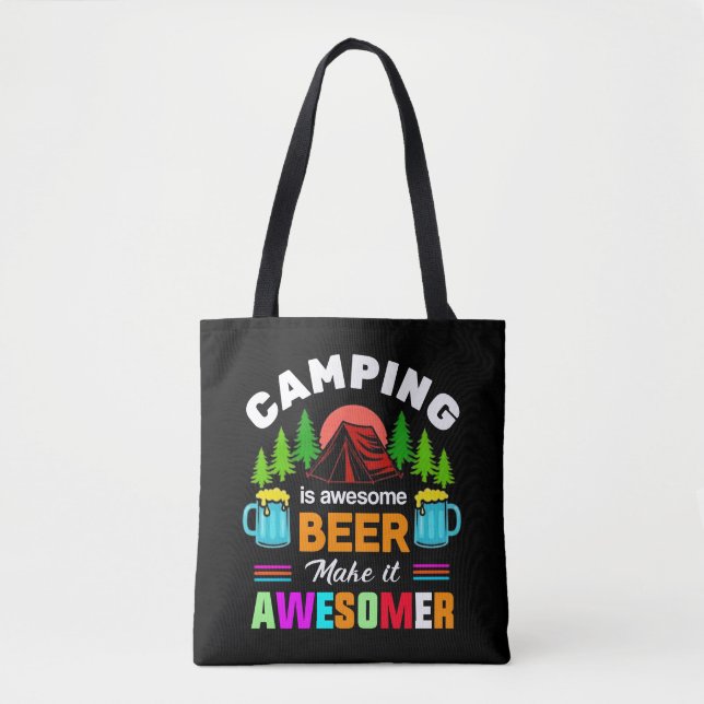 Camping ist großartiges Bier Macht es noch großart (Vorderseite)