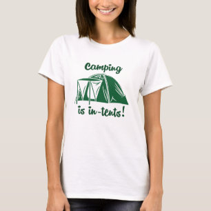 Camping ist im Zehntel T-Shirt
