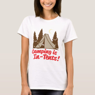 Camping ist im Zehntel T-Shirt