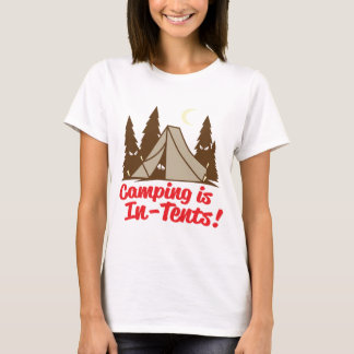 Camping ist im Zehntel T-Shirt