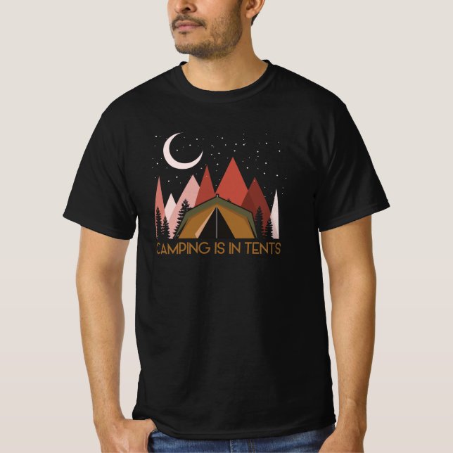 Camping ist im Zehnten Camping T-Shirt (Vorderseite)