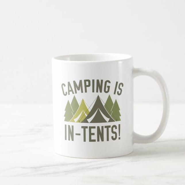 Camping ist im Zelt! Kaffeetasse (Rechts)