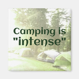 Camping ist "intensiv" in Zelten VATER JOKE Magnet