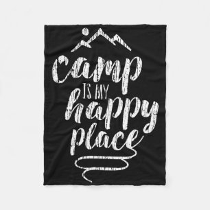 Camping ist mein glücklicher Ort - Camping Berge S Fleecedecke