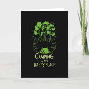 Camping ist mein glücklicher Ort Karte