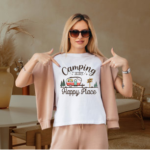 Camping ist mein glücklicher Ort T-Shirt