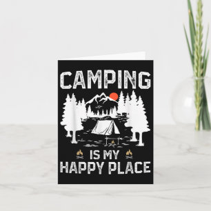 Camping ist mein glücklicher Platz Funny Camper Fo Karte