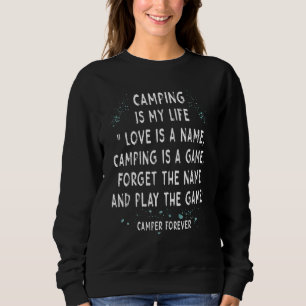 Camping ist mein Leben Cooler Camper Rv Wohnmobil Sweatshirt