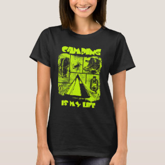 Camping ist mein Leben im Freien Wilderness Camp T-Shirt