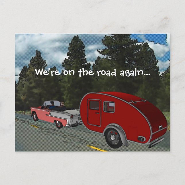 Camping ist mein Leben Postkarte (Vorderseite)
