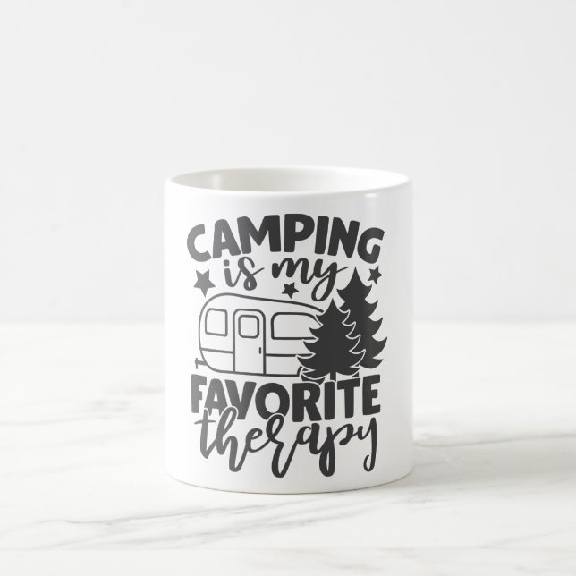 Camping ist mein Lieblings-Therapiemöglichkeiten F Kaffeetasse (Mittel)