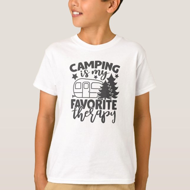 Camping ist mein Lieblings-Therapiemöglichkeiten F T-Shirt (Vorderseite)