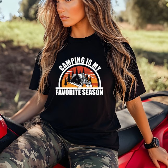 Camping ist mein Lieblingsslogan T-Shirt (Von Creator hochgeladen)