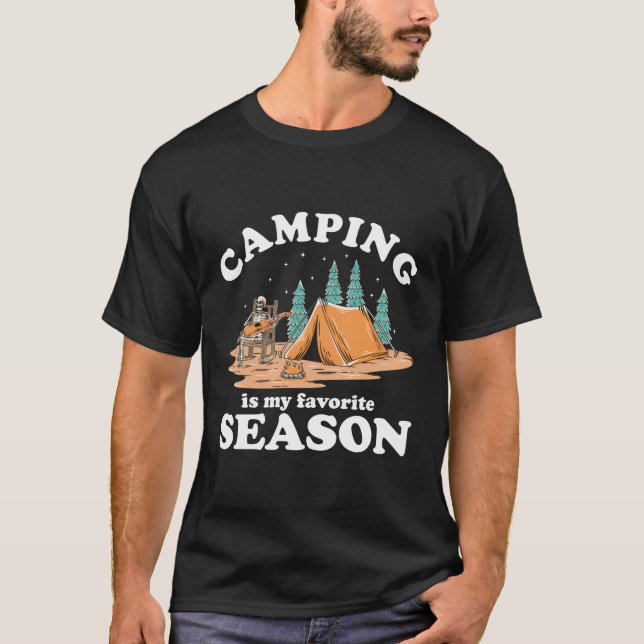 Camping ist mein liebstes Camping in der Saison T-Shirt (Vorderseite)