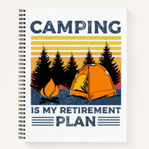 Camping ist mein Rentenplan Funny Camping Geschenk Notizbuch