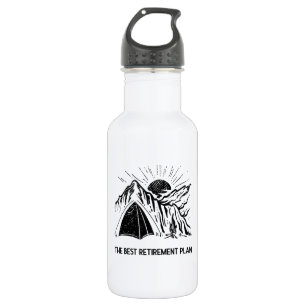 Camping ist mein Rentenplan Ruhiger Camper Edelstahlflasche
