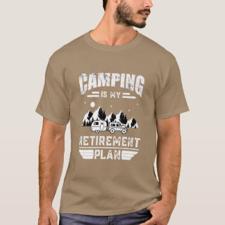 Camping ist mein Rentenplan Sommer Camping vinta T-Shirt