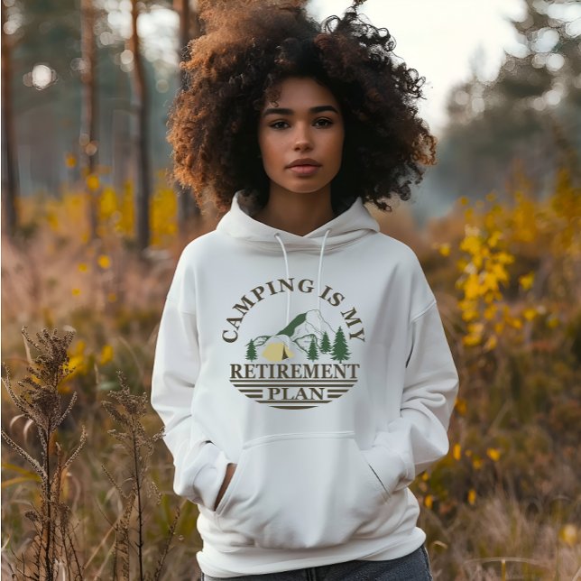 Camping ist mein Ruhestandsplan lustig Rentner Hoodie (Von Creator hochgeladen)