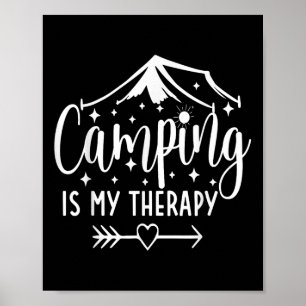 Camping ist mein therapeutisches Camping Lover Poster