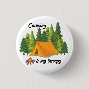 Camping ist mein Therapiesommer Button