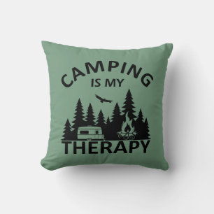 Camping ist mein Therapiewitterungsmotto Kissen