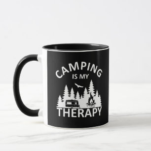 Camping ist mein Therapiewitterungsmotto Tasse