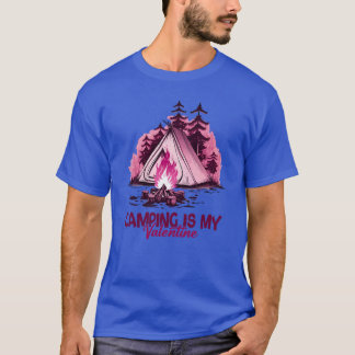 Camping ist mein Valentins-Shirt Mädchen T-Shirt