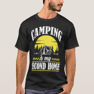 Camping ist mein zweiter Zuhause Camp Wandercampin T-Shirt