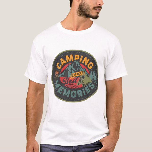 Camping ist meine beste Erinnerungen T-Shirt (Vorderseite)