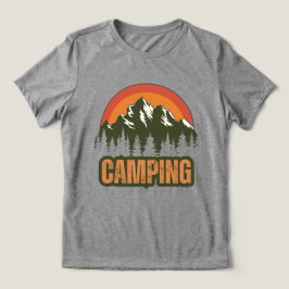 Camping ist meine Lieblingstherapie, lustiges Camp Tri-Blend Shirt
