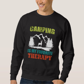 Camping ist meine Lieblingstherapie Sweatshirt