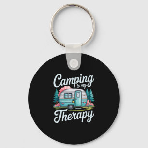Camping ist meine Therapie Camper Camp Abenteuerli Schlüsselanhänger