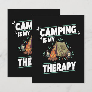 Camping ist meine Therapie für die Freiluft Dankeskarte
