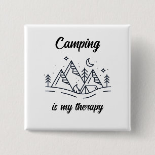 Camping ist meine Therapie im Sommer Button