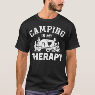 Camping ist meine Therapie Lustige Camping Männer T-Shirt