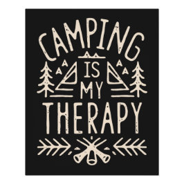 Camping ist meine Therapie lustige Wohnmobil Retro Poster