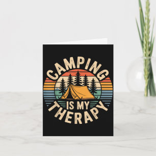 Camping ist meine Therapie lustiger Camper Karte