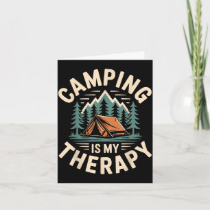 Camping ist meine Therapie lustiger Camper Karte