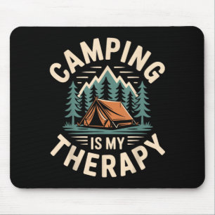 Camping ist meine Therapie lustiger Camper Mousepad