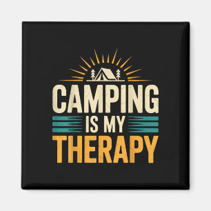 Camping ist meine Therapie  Magnet