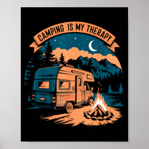 Camping ist meine Therapie  Poster