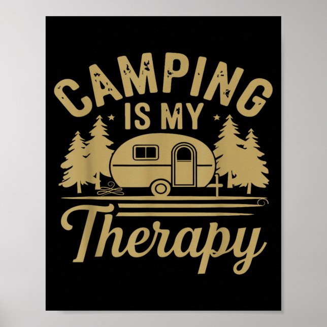 Camping ist meine Therapie  Poster (Vorne)