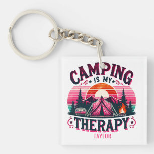 Camping ist meine Therapie Schlüsselanhänger