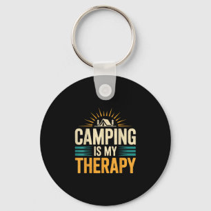 Camping ist meine Therapie Schlüsselanhänger