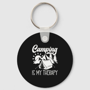 Camping ist meine Therapie Schlüsselanhänger