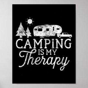 Camping ist meine Therapie Shirt 5th Wheel Camper Poster