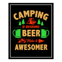 Camping ist Swe Einige Biere machen es Aesomer