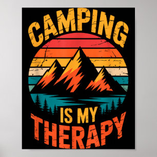 Camping ist Therapie-Camping Outdoor-Abenteuer Poster