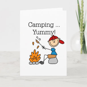 Camping ist Yummy Karte
